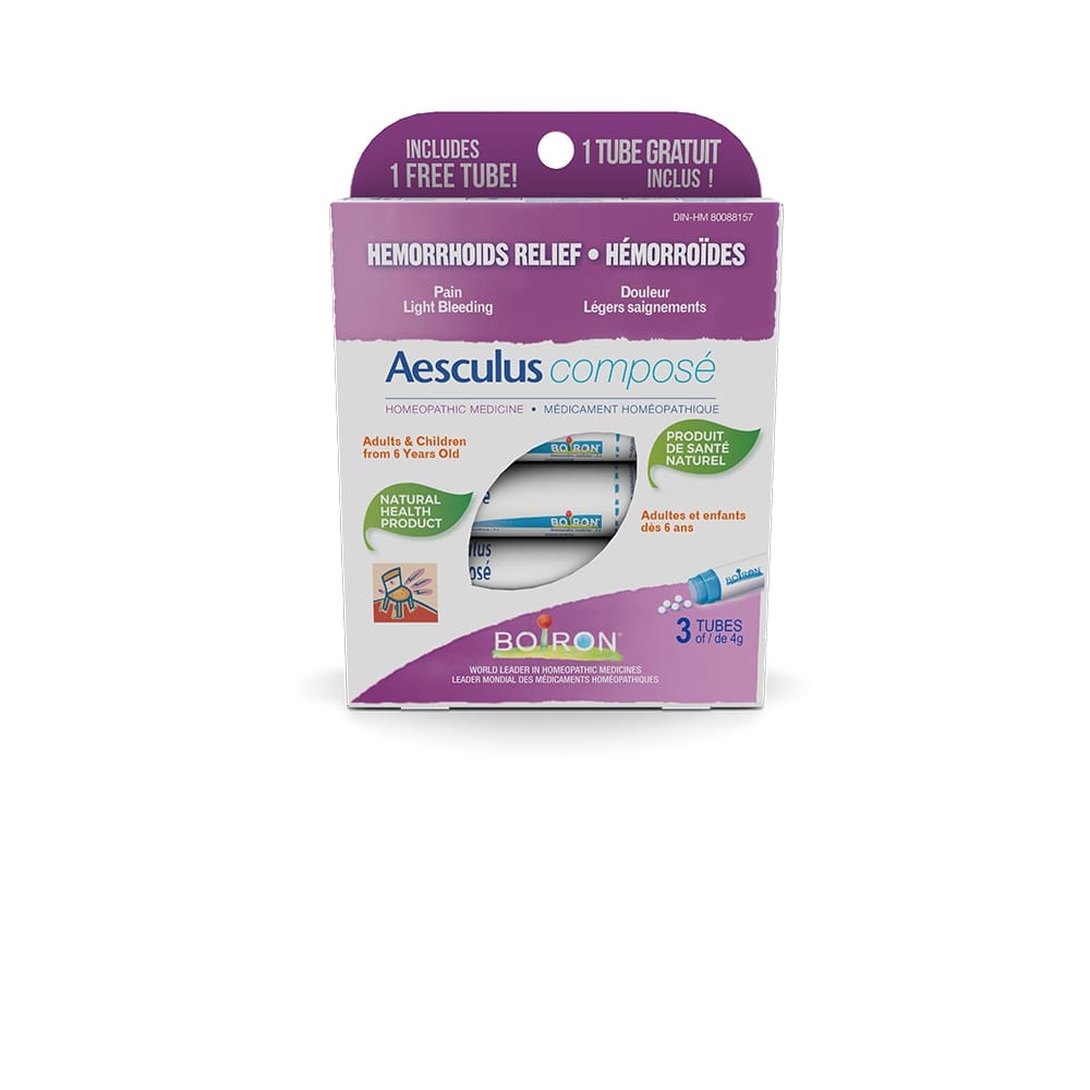 Boiron - Aesculus compose - 3 Tubes of pellets